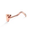 Foot Silver Curved Nose Stud NSKB-87